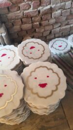 White Marble Lotus Inlay Decorative Plate - Image 2