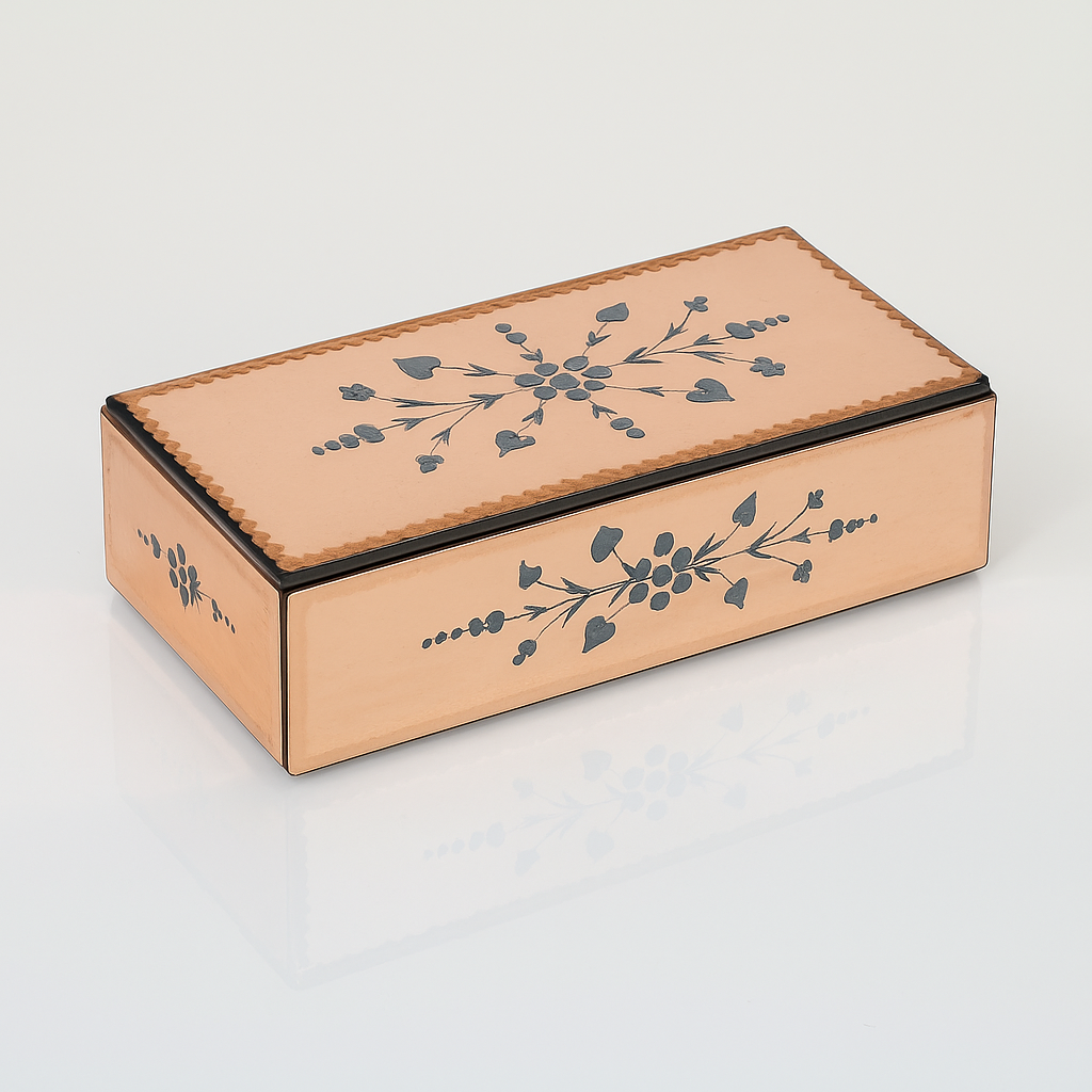 ChatGPT Image Nov 7, 2025, 05_03_01 PM Xclusive Blush Floral Mirrored Storage Box - Image 1