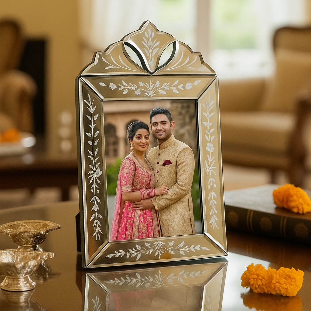 ChatGPT Image Nov 7, 2025, 05_11_41 PM Xclusive Table Photo Frame Golden - Image 1