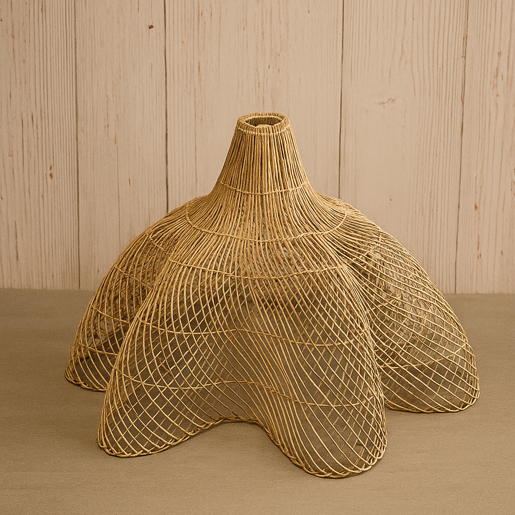 ChatGPT Image Nov 7, 2025, 12_36_47 PM "Rattan Bloom" Organic Pendant Lampshade by Xclusive Art - Image 1