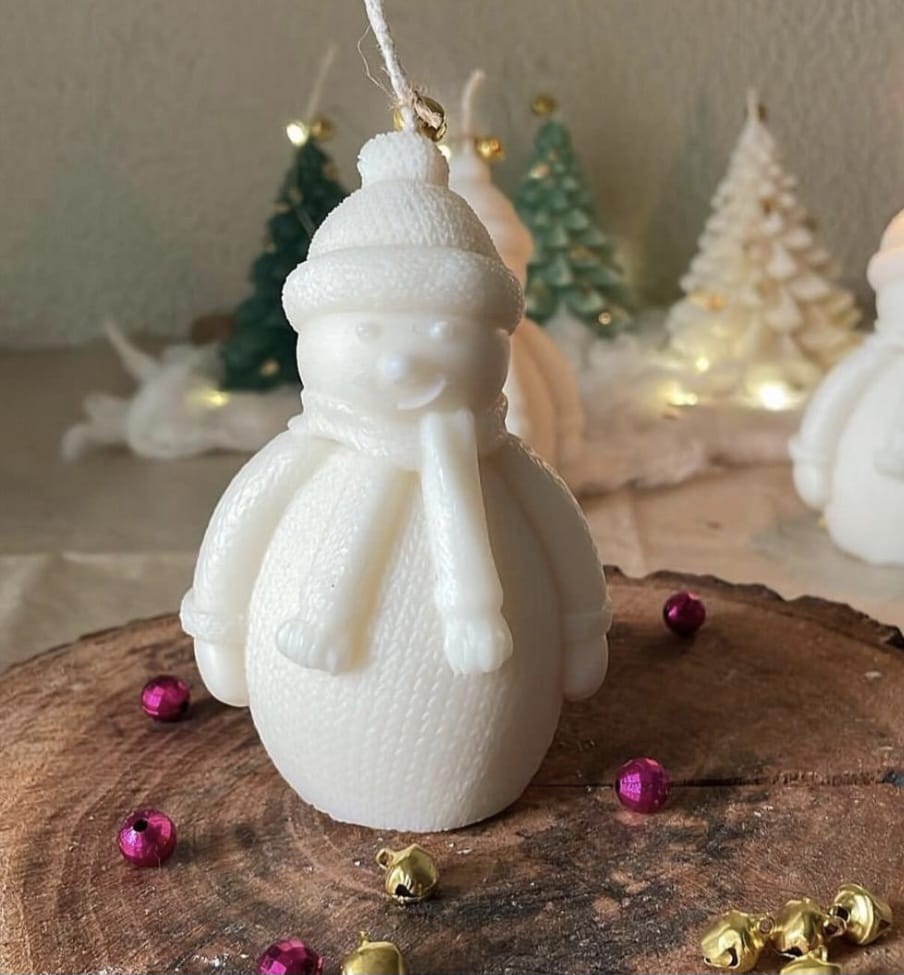 WhatsApp Image 2025-11-12 at 19.46.23_cb714241 Handcrafted Snowman Candle - Image 1
