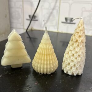 Mini Christmas Tree Candle Set (Pack of 3)