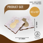 Pineapple Marble Coasters – Set of 2 - Image 2
