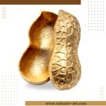 Golden Peanut Triple-Wick Candle Holder