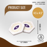 Evil Eye Marble Coasters – Set of 2 - Image 2