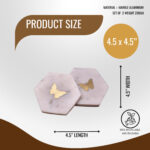 Butterfly Marble Coasters – Set of 2 - Image 2