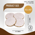 Round  Marble Coasters – Set of 4 - Image 2
