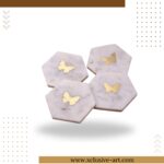 butterfly Marble Coasters – Set of 4
