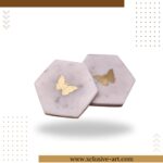 Butterfly Marble Coasters – Set of 2