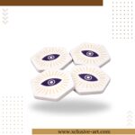 Evil eye Marble Coasters – Set of 4