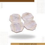 octagon Marble Coasters – Set of 4