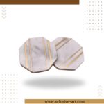 Octagon Line Marble Coasters – Set of 2