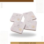 bee Marble Coasters – Set of 4
